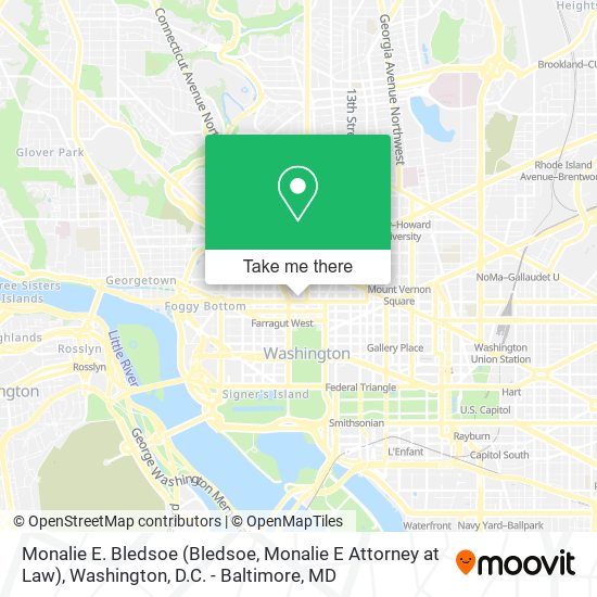 Mapa de Monalie E. Bledsoe (Bledsoe, Monalie E Attorney at Law)