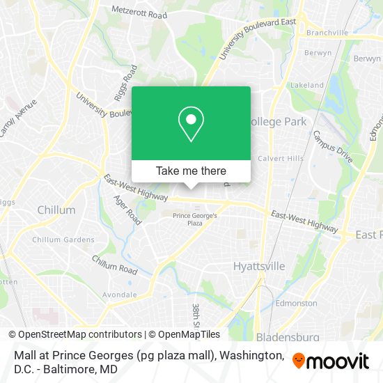 Mall at Prince Georges (pg plaza mall) map