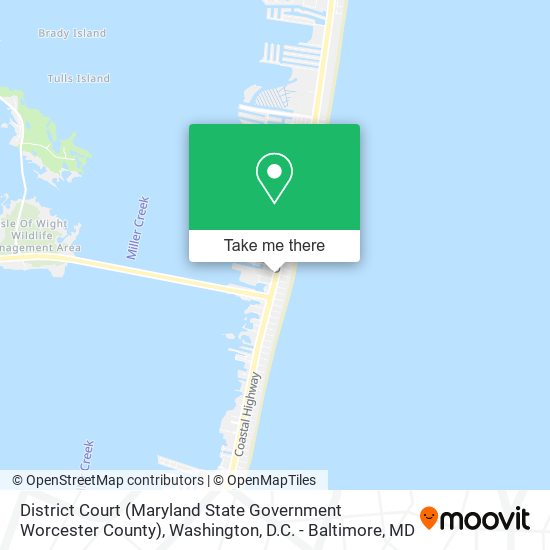 District Court (Maryland State Government Worcester County) map
