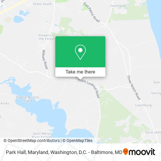 Park Hall, Maryland map