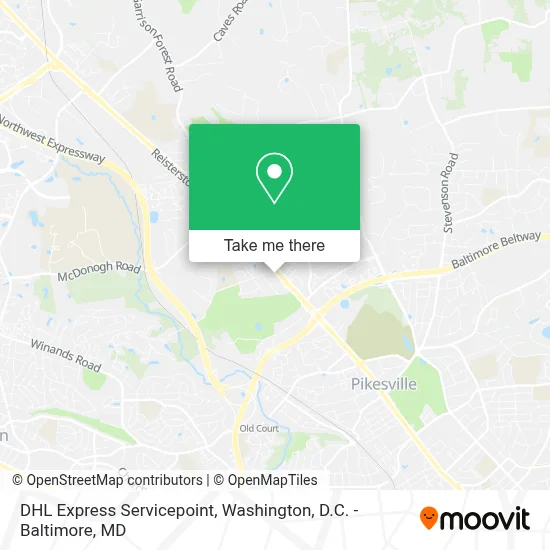 DHL Express Servicepoint map