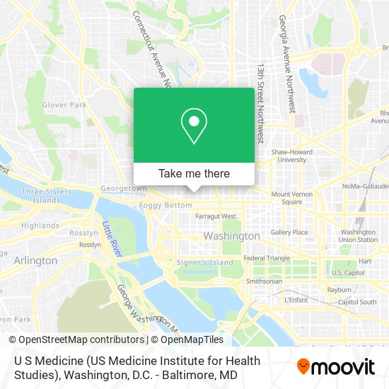 U S Medicine (US Medicine Institute for Health Studies) map