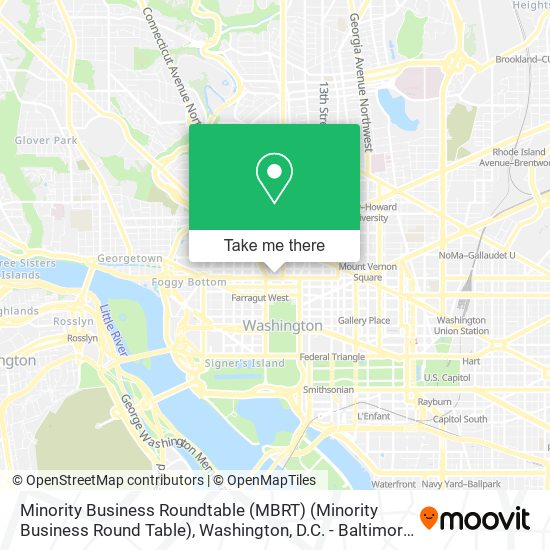 Minority Business Roundtable (MBRT) (Minority Business Round Table) map