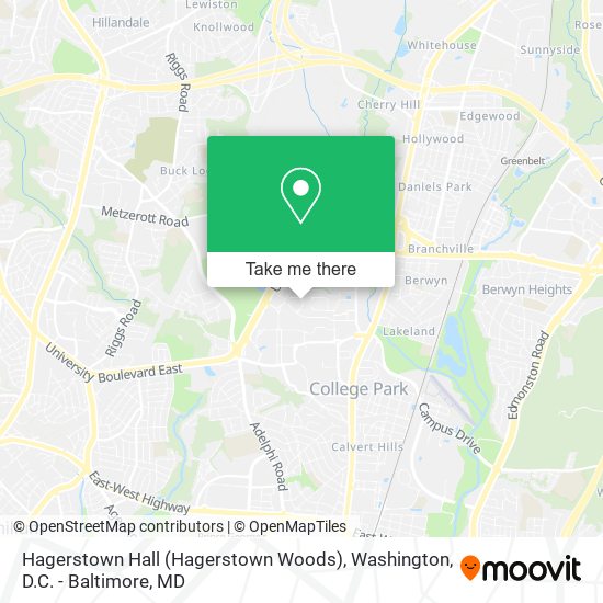 Hagerstown Hall (Hagerstown Woods) map