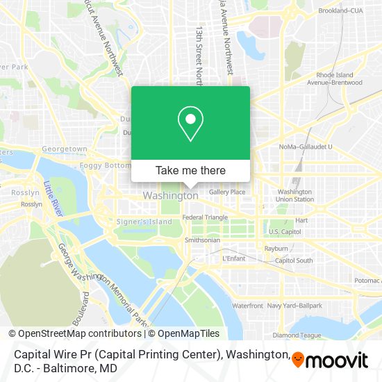 Capital Wire Pr (Capital Printing Center) map