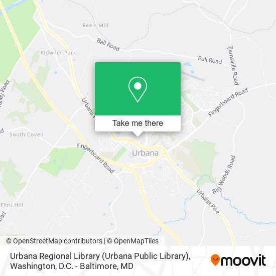 Mapa de Urbana Regional Library (Urbana Public Library)