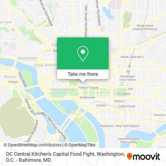 DC Central Kitchen's Capital Food Fight map
