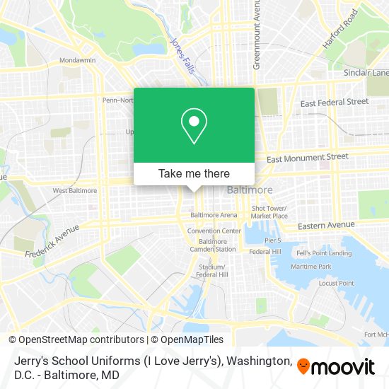 Mapa de Jerry's School Uniforms (I Love Jerry's)