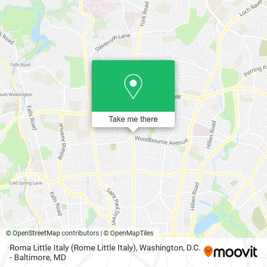 Mapa de Roma Little Italy (Rome Little Italy)