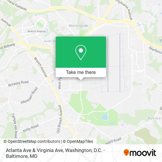 Atlanta Ave & Virginia Ave map