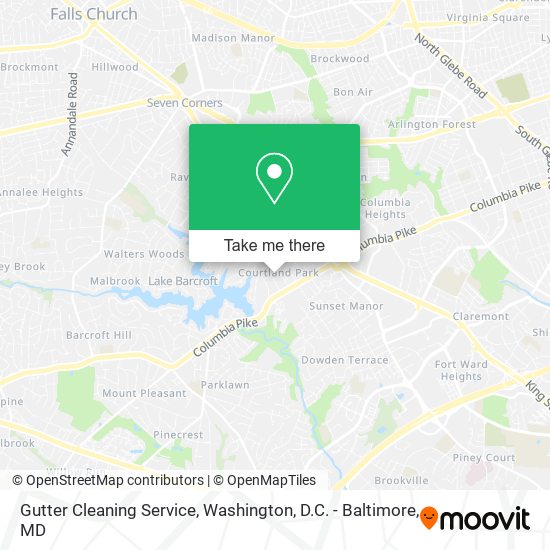 Mapa de Gutter Cleaning Service