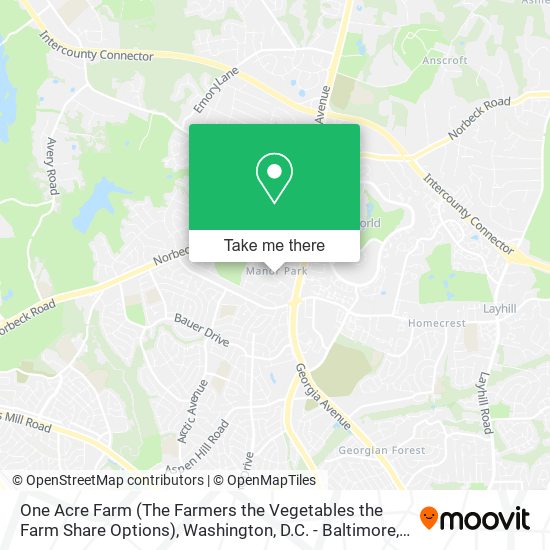 Mapa de One Acre Farm (The Farmers the Vegetables the Farm Share Options)