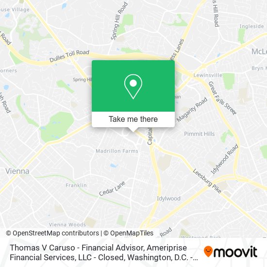 Mapa de Thomas V Caruso - Financial Advisor, Ameriprise Financial Services, LLC - Closed