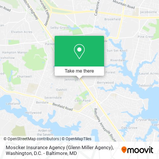 Moscker Insurance Agency (Glenn Miller Agency) map