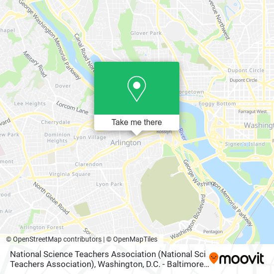 National Science Teachers Association map