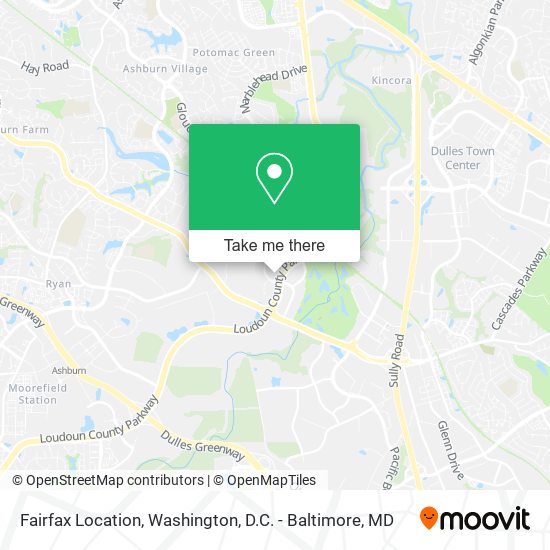 Fairfax Location map