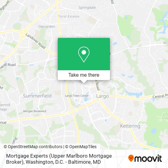 Mapa de Mortgage Experts (Upper Marlboro Mortgage Broker)