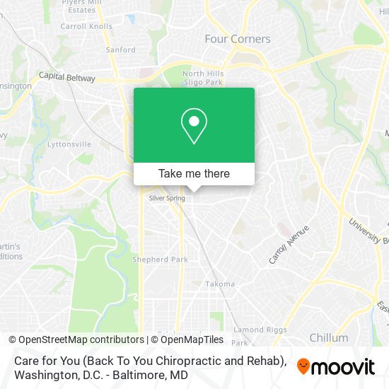 Care for You (Back To You Chiropractic and Rehab) map