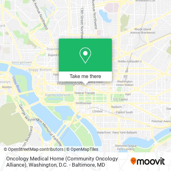 Oncology Medical Home (Community Oncology Alliance) map