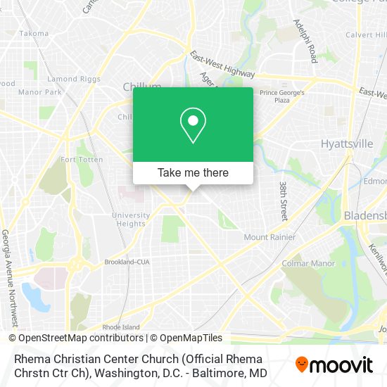 Rhema Christian Center Church (Official Rhema Chrstn Ctr Ch) map