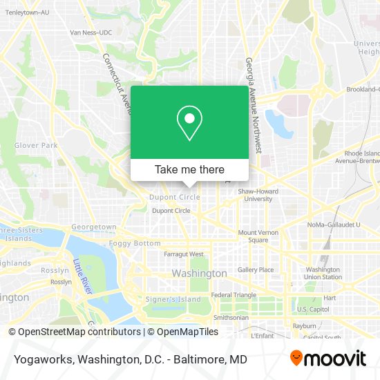 Yogaworks map