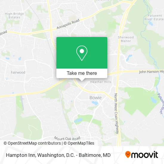 Hampton Inn map