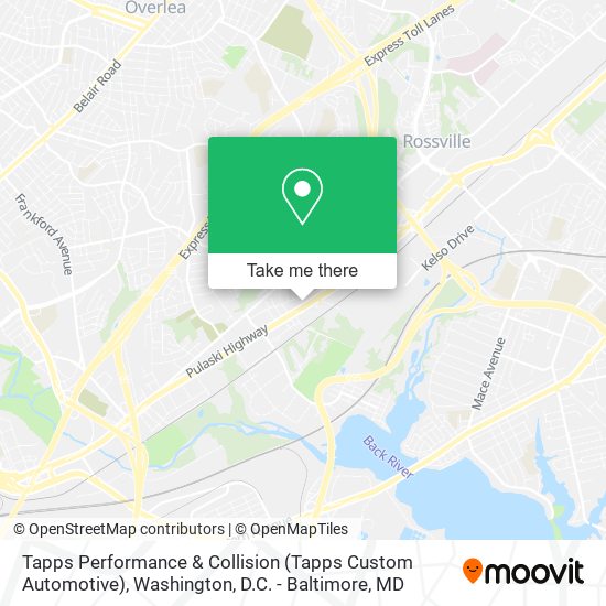 Tapps Performance & Collision (Tapps Custom Automotive) map