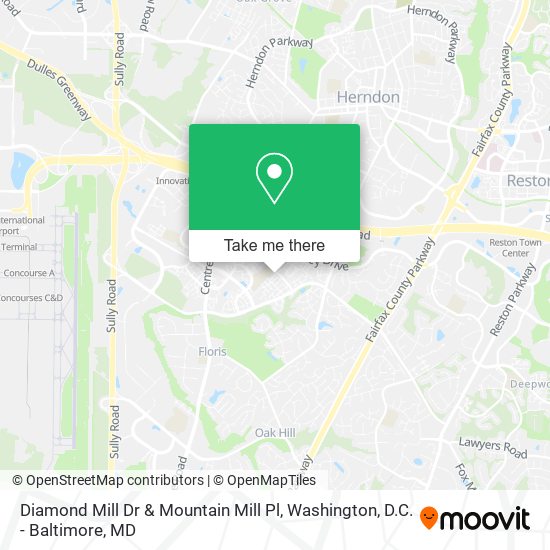 Mapa de Diamond Mill Dr & Mountain Mill Pl