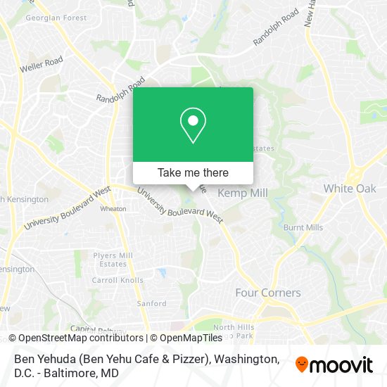 Ben Yehuda (Ben Yehu Cafe & Pizzer) map