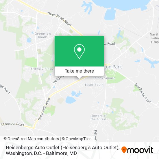 Mapa de Heisenbergs Auto Outlet (Heisenberg's Auto Outlet)