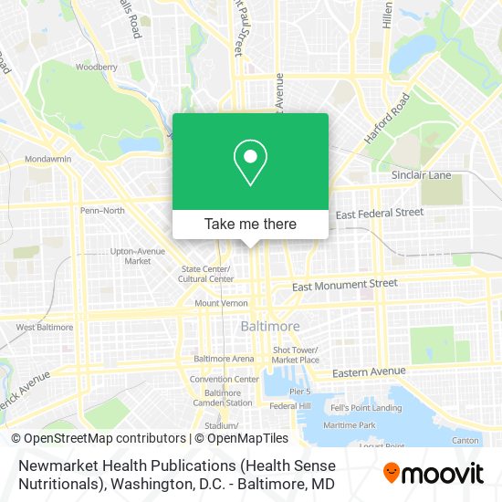Newmarket Health Publications (Health Sense Nutritionals) map