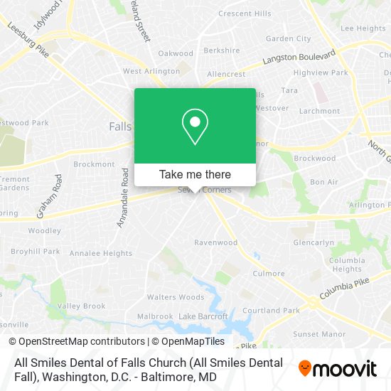 Mapa de All Smiles Dental of Falls Church (All Smiles Dental Fall)