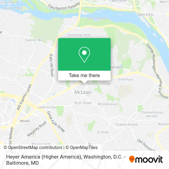 Heyer America (Higher America) map