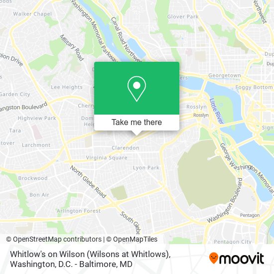 Whitlow's on Wilson (Wilsons at Whitlows) map
