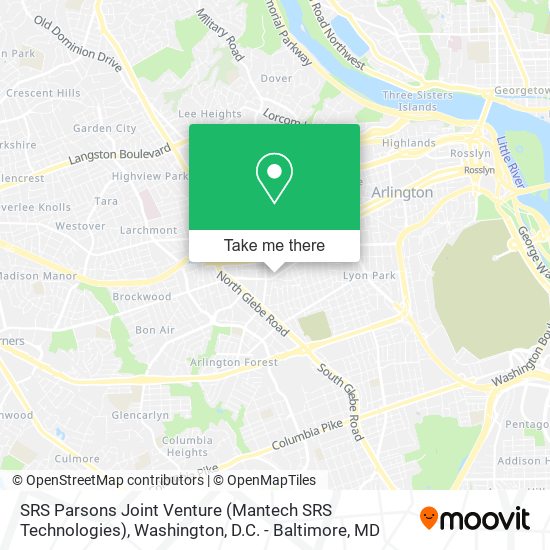 Mapa de SRS Parsons Joint Venture (Mantech SRS Technologies)