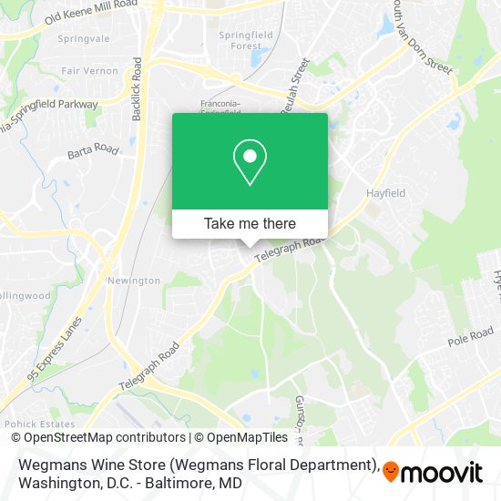 Mapa de Wegmans Wine Store (Wegmans Floral Department)