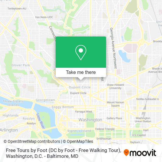 Free Tours by Foot (DC by Foot - Free Walking Tour) map