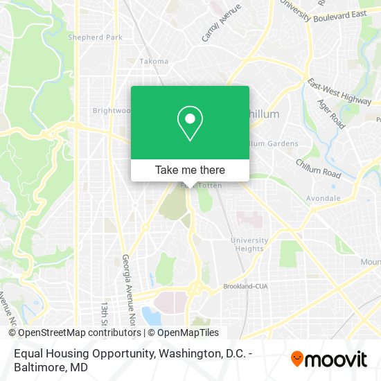 Mapa de Equal Housing Opportunity