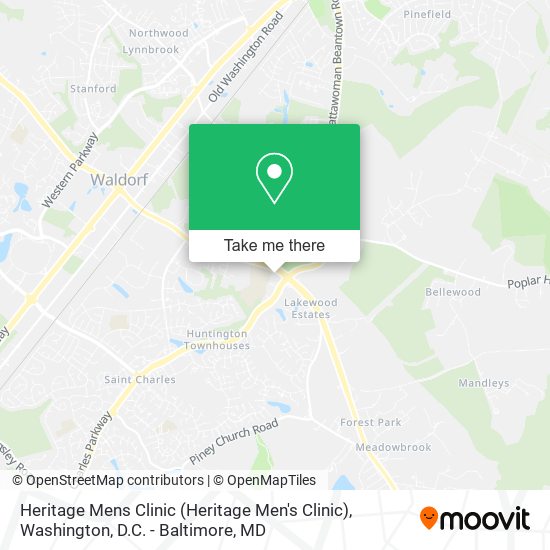 Mapa de Heritage Mens Clinic (Heritage Men's Clinic)