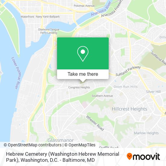 Hebrew Cemetery (Washington Hebrew Memorial Park) map