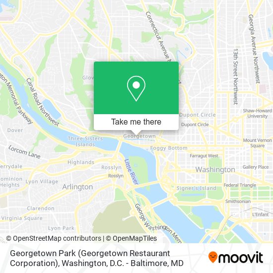 Mapa de Georgetown Park (Georgetown Restaurant Corporation)