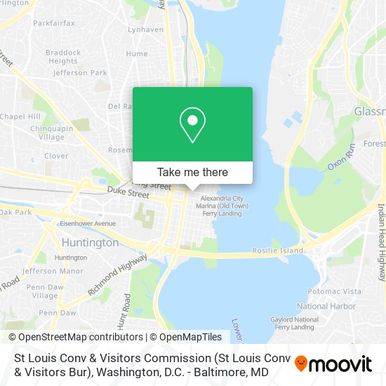 Mapa de St Louis Conv & Visitors Commission