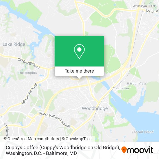 Mapa de Cuppys Coffee (Cuppy's Woodbridge on Old Bridge)