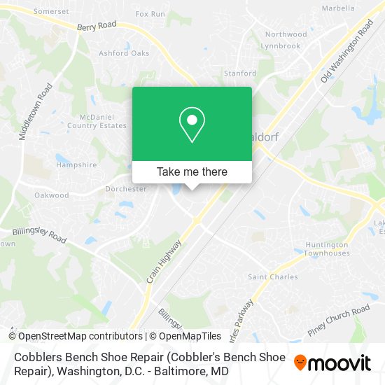 Cobblers Bench Shoe Repair (Cobbler's Bench Shoe Repair) map