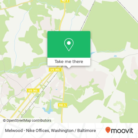 Mapa de Melwood - Nike Offices