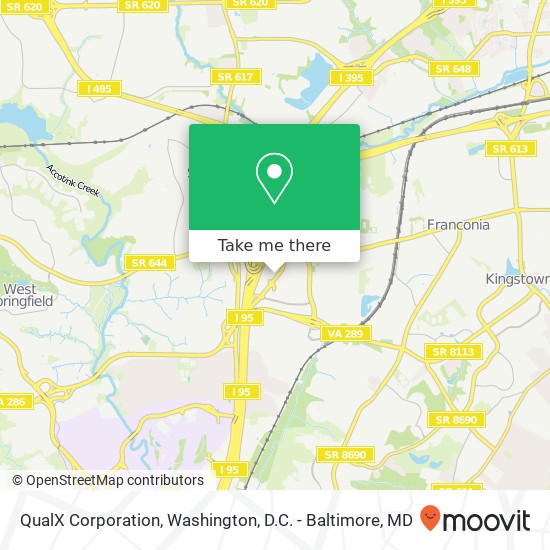 Mapa de QualX Corporation