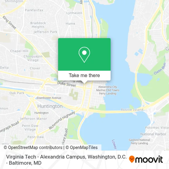 Virginia Tech - Alexandria Campus map