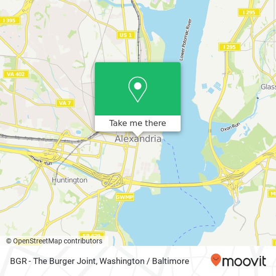Mapa de BGR - The Burger Joint