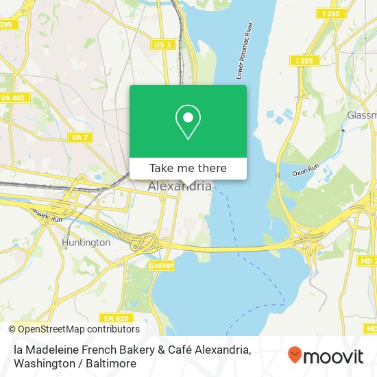 la Madeleine French Bakery & Café Alexandria map
