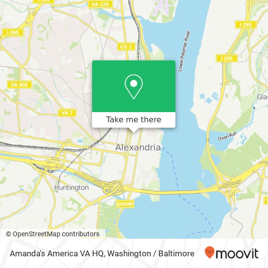 Amanda's America VA HQ map